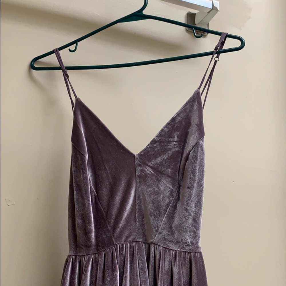 velvet mini dress